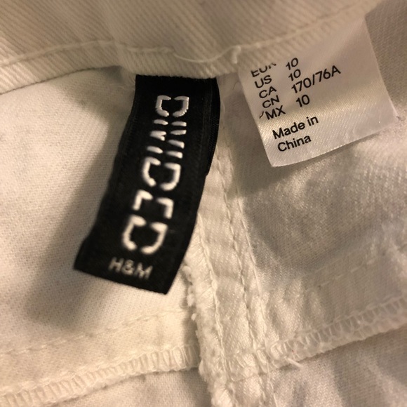 H&M Womens Shorts, White Lace Size 10 - Picture 2 of 8